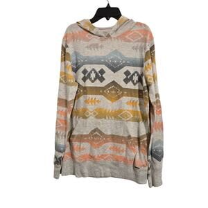 On The Byas Women’s Aztec Print Pullover Hoodie Multicolor Size S